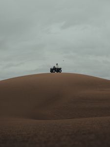 Preview wallpaper atv, desert, hill, sand