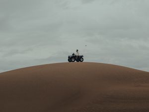 Preview wallpaper atv, desert, hill, sand