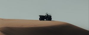 Preview wallpaper atv, desert, sand, hill, dunes