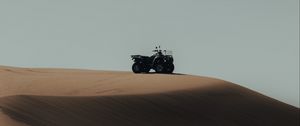 Preview wallpaper atv, desert, sand, hill, dunes