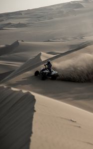 Preview wallpaper atv, desert, sands, dunes