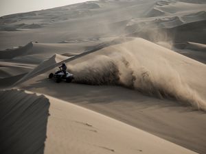 Preview wallpaper atv, desert, sands, dunes