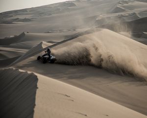 Preview wallpaper atv, desert, sands, dunes