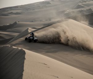 Preview wallpaper atv, desert, sands, dunes