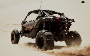 Preview wallpaper atv, desert, usa, flag