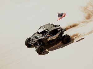 Preview wallpaper atv, wheels, desert, usa