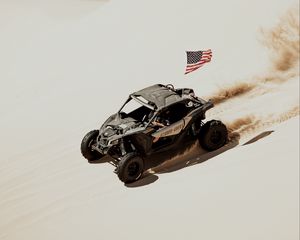 Preview wallpaper atv, wheels, desert, usa