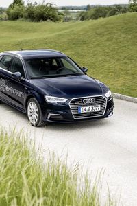 Preview wallpaper audi a3, audi, car, black, road