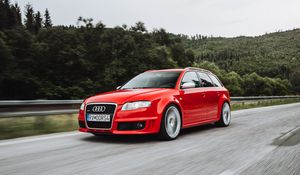 Preview wallpaper audi a4 allroad quattro, audi, car, side view, movement