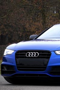 Preview wallpaper audi, a5, blue, side view