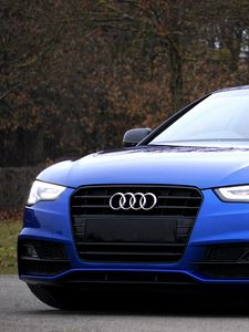 Preview wallpaper audi, a5, blue, side view