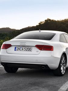 Preview wallpaper audi, a5, tdi, white, rear view