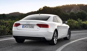 Preview wallpaper audi, a5, tdi, white, rear view