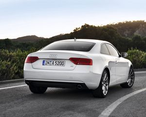 Preview wallpaper audi, a5, tdi, white, rear view