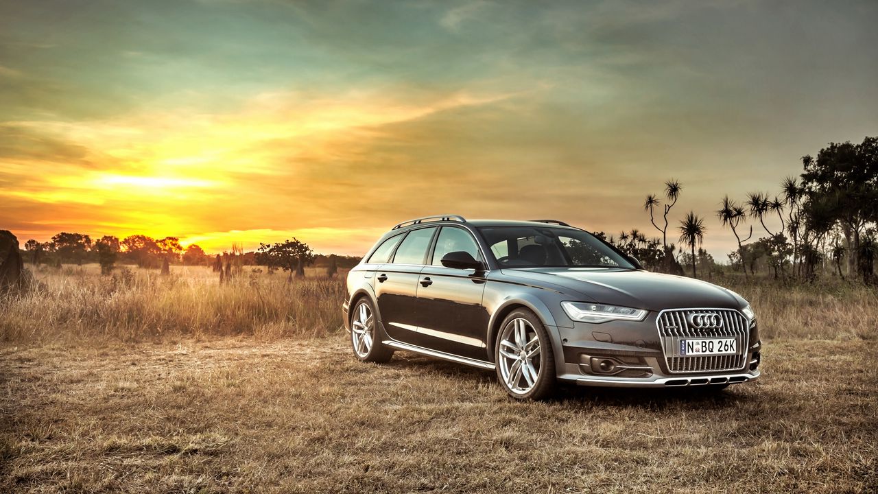 Wallpaper audi, a6, allroad, side view, hdr