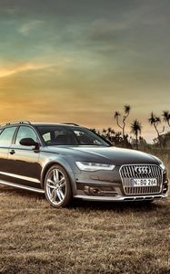 Preview wallpaper audi, a6, allroad, side view, hdr