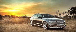 Preview wallpaper audi, a6, allroad, side view, hdr