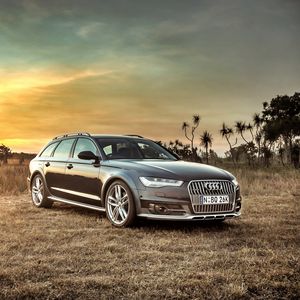 Preview wallpaper audi, a6, allroad, side view, hdr