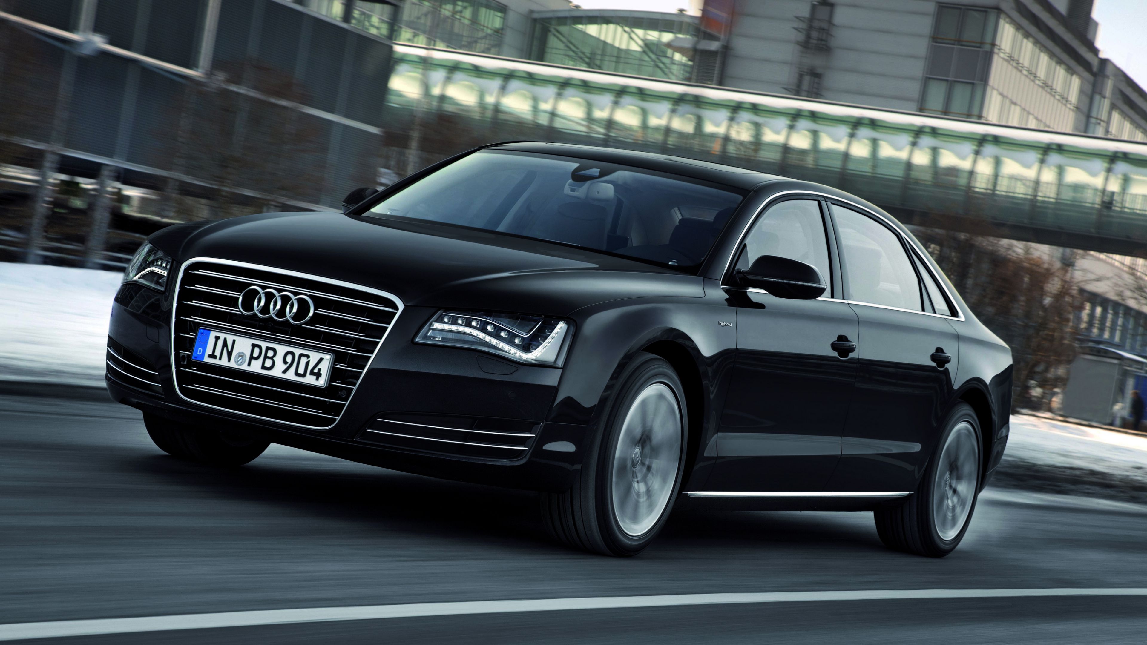 Download wallpaper 3840x2160 audi, a8l, black, side view 4k uhd 16:9 hd ...