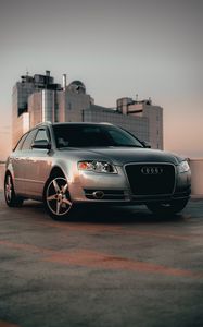 Preview wallpaper audi allroad, audi, car, suv, headlights