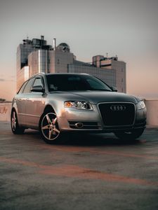 Preview wallpaper audi allroad, audi, car, suv, headlights