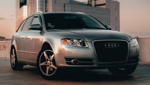 Preview wallpaper audi allroad, audi, car, suv, headlights