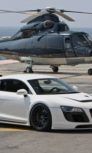 Preview wallpaper audi, auto, car, helicopter, style