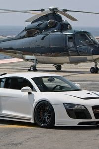 Preview wallpaper audi, auto, car, helicopter, style