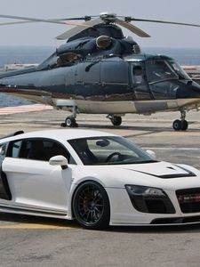 Preview wallpaper audi, auto, car, helicopter, style