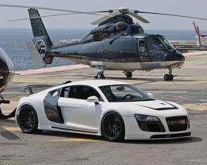 Preview wallpaper audi, auto, car, helicopter, style