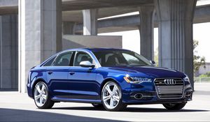 Preview wallpaper audi, blue, beautiful, cars