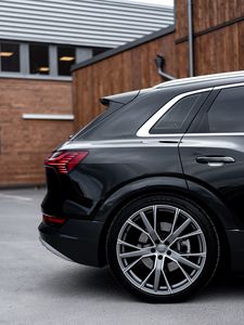 Preview wallpaper audi, car, black, side view