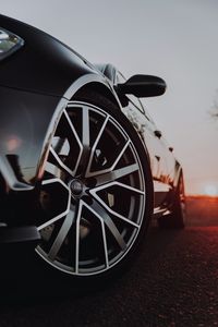 Preview wallpaper audi, car, black, wheel