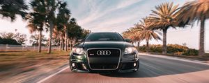 Preview wallpaper audi, car, front view, movement