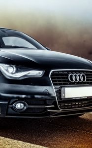 Preview wallpaper audi, car, side view, black