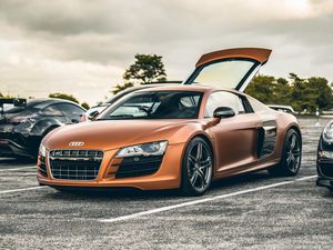 Preview wallpaper audi, car, sports car, front view