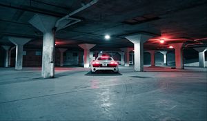 Preview wallpaper audi, car, sports car, white, rear view, parking