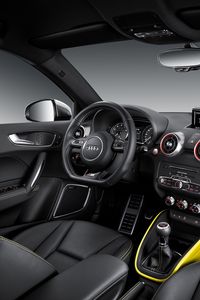 Preview wallpaper audi, car, steering wheel, salon, control