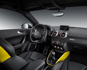 Preview wallpaper audi, car, steering wheel, salon, control