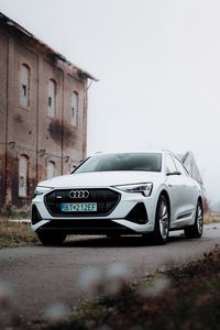 Preview wallpaper audi, car, white, front view