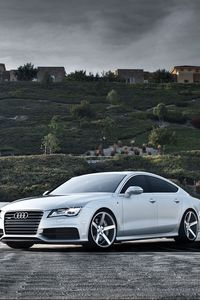 Preview wallpaper audi, car, white