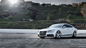 Preview wallpaper audi, car, white