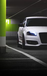 Preview wallpaper audi, lights, parking