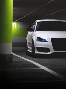 Preview wallpaper audi, lights, parking