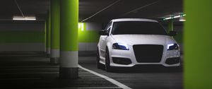 Preview wallpaper audi, lights, parking