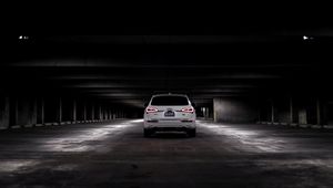 Preview wallpaper audi q5, audi, car, white, rear view, parking