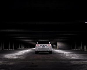 Preview wallpaper audi q5, audi, car, white, rear view, parking