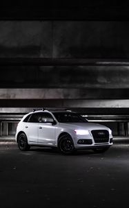 Preview wallpaper audi q5, audi, car, white, side view