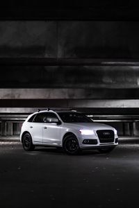 Preview wallpaper audi q5, audi, car, white, side view