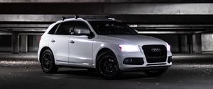 Preview wallpaper audi q5, audi, car, white, side view